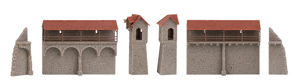 Set di pareti della città vecchia Scala N DS Modellismo Set di pareti della città vecchia scala N