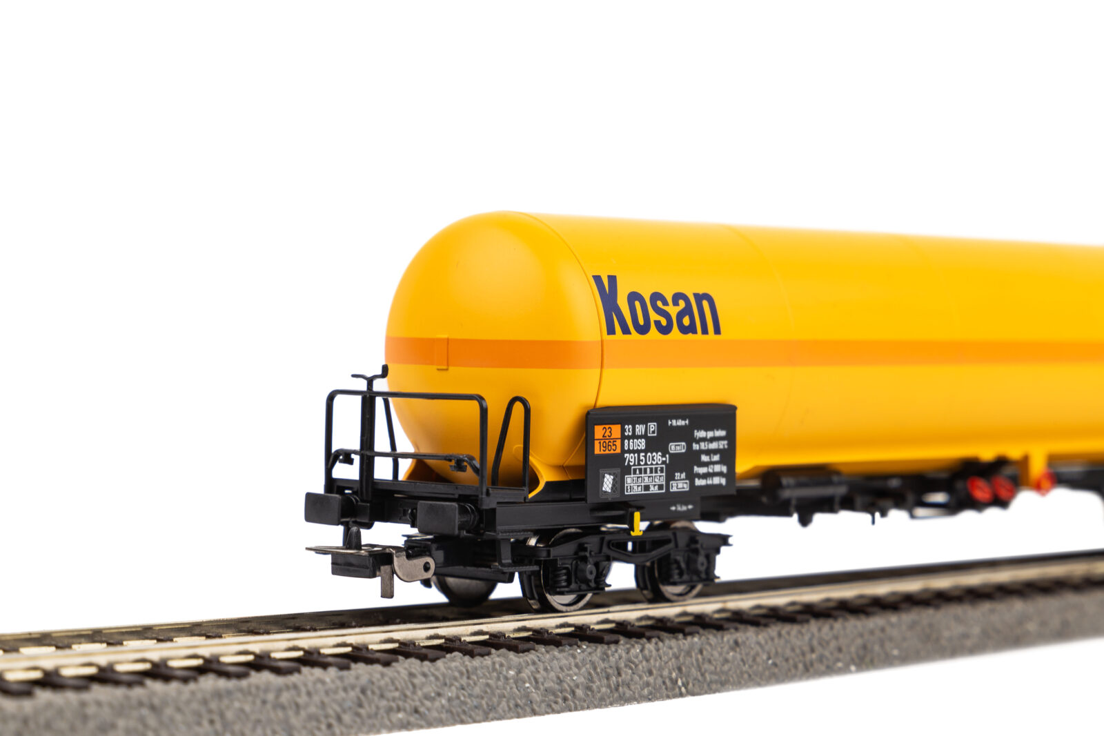 Carro Cisterna per gas pressurizzato Kosangas DSB Epoca IV Scala H0 DS Modellismo Carro Cisterna per gas scala H0