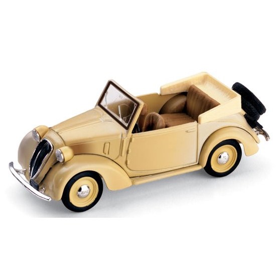 Fiat 1100 (508C) Cabriolet Coloniale 1937 Beige Brumm 1:43 DS Modellismo Fiat 1100 (508C) Cabriolet Coloniale 1937 Beige Brumm 1:43