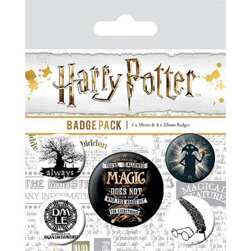 Spilla Harry Potter -Back Buttons 5-Pack Symbols DS Modellismo Spilla Harry Potter -Back Buttons 5-Pack Symbols