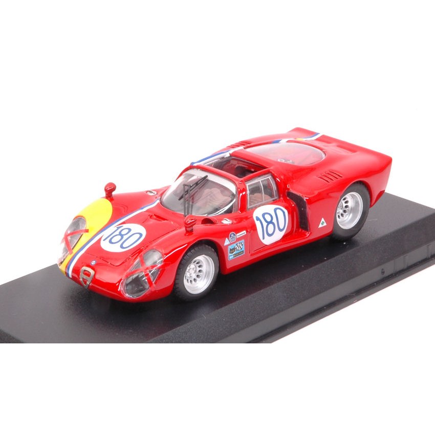 Alfa Romeo 33.2 N.180 Targa Florio 1968 Gosselin-Trosch 1:43 DS Modellismo Alfa Romeo 33.2 N.180 Targa Florio 1968 Gosselin-Trosch 1:43