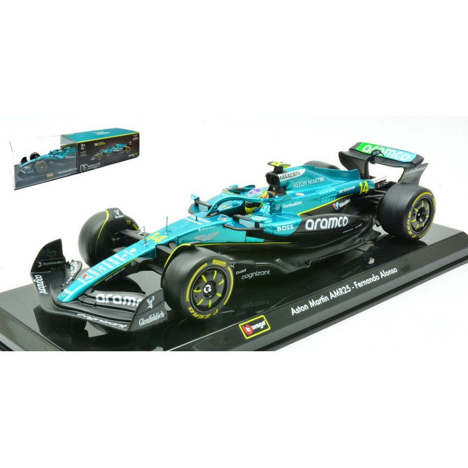 Aston Martin Amr 25 N.14 2025 Fernando Alonso Signature 1:24 DS Modellismo Aston Martin Amr 25 N.14 2025 Fernando Alonso Signature 1:24