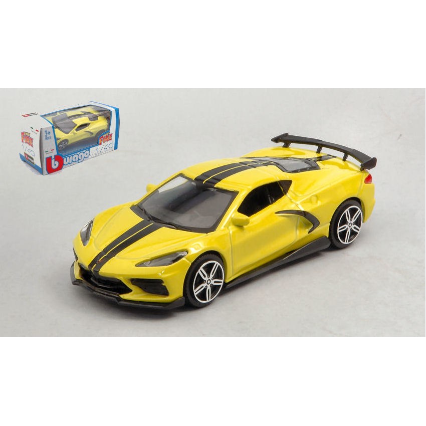 Chevrolet Corvette Stingray Coupe' 2020 Yellow 1:43 DS Modellismo Chevrolet Corvette Stingray Coupe' 2020 Yellow 1:43