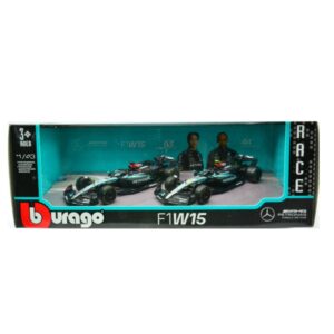 Set Mercedes F1W15 2024 N.63 George Russell + N.44 Lewis Hamilton 1:43