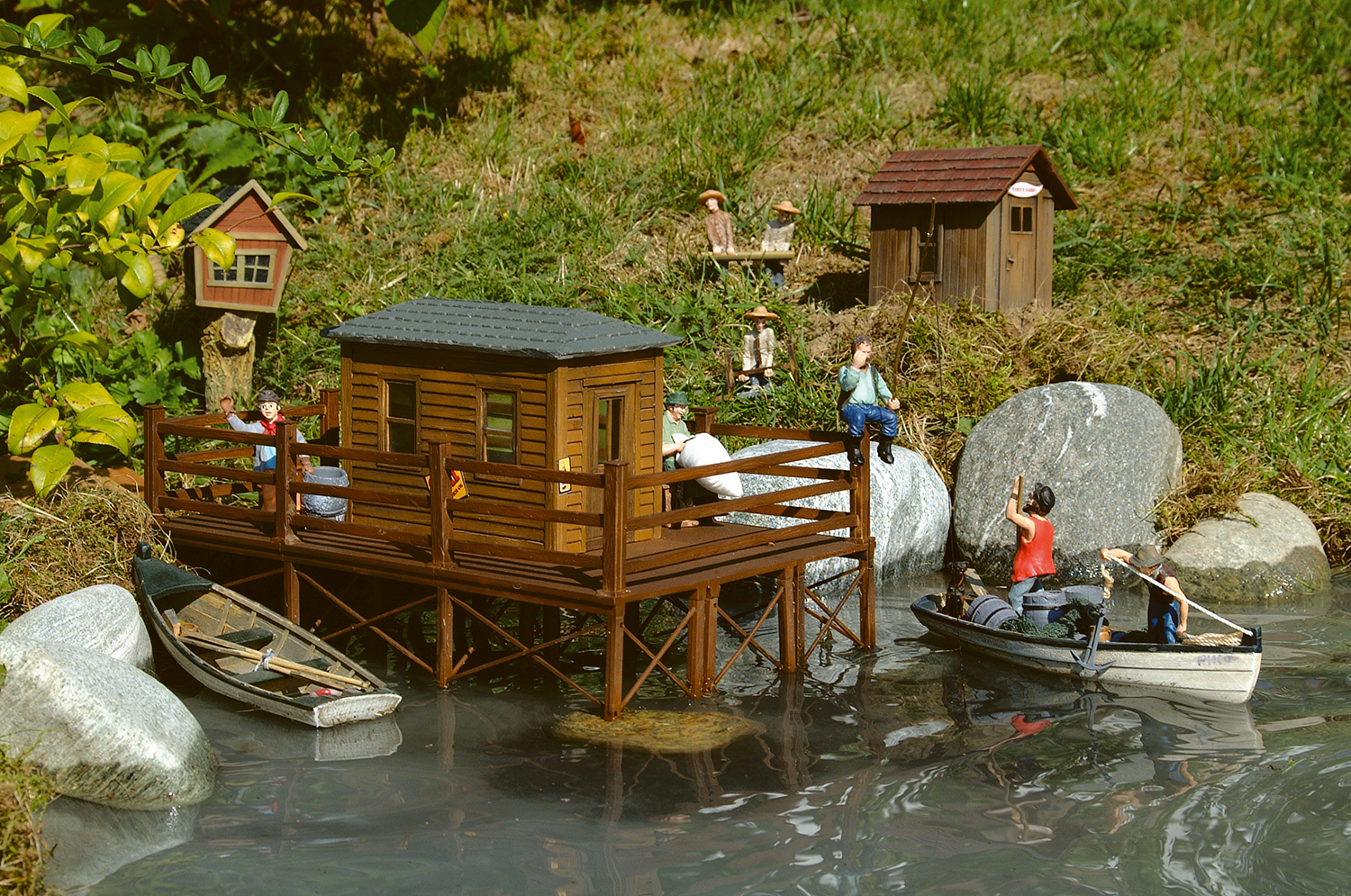 Capanna di pesca di Brads Scala G DS Modellismo Capanna di pesca di Brads scala G Piko