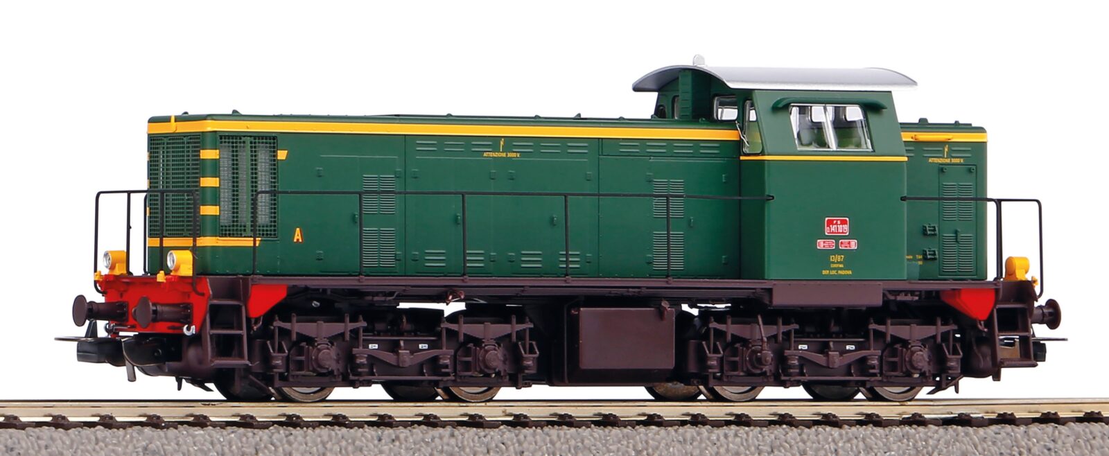 Locomotiva Diesel D.141.1019 Dep.Loc. Padova FS Epoca III/IV Scala H0 DS Modellismo Locomotiva Diesel D.141.1019 scala H0