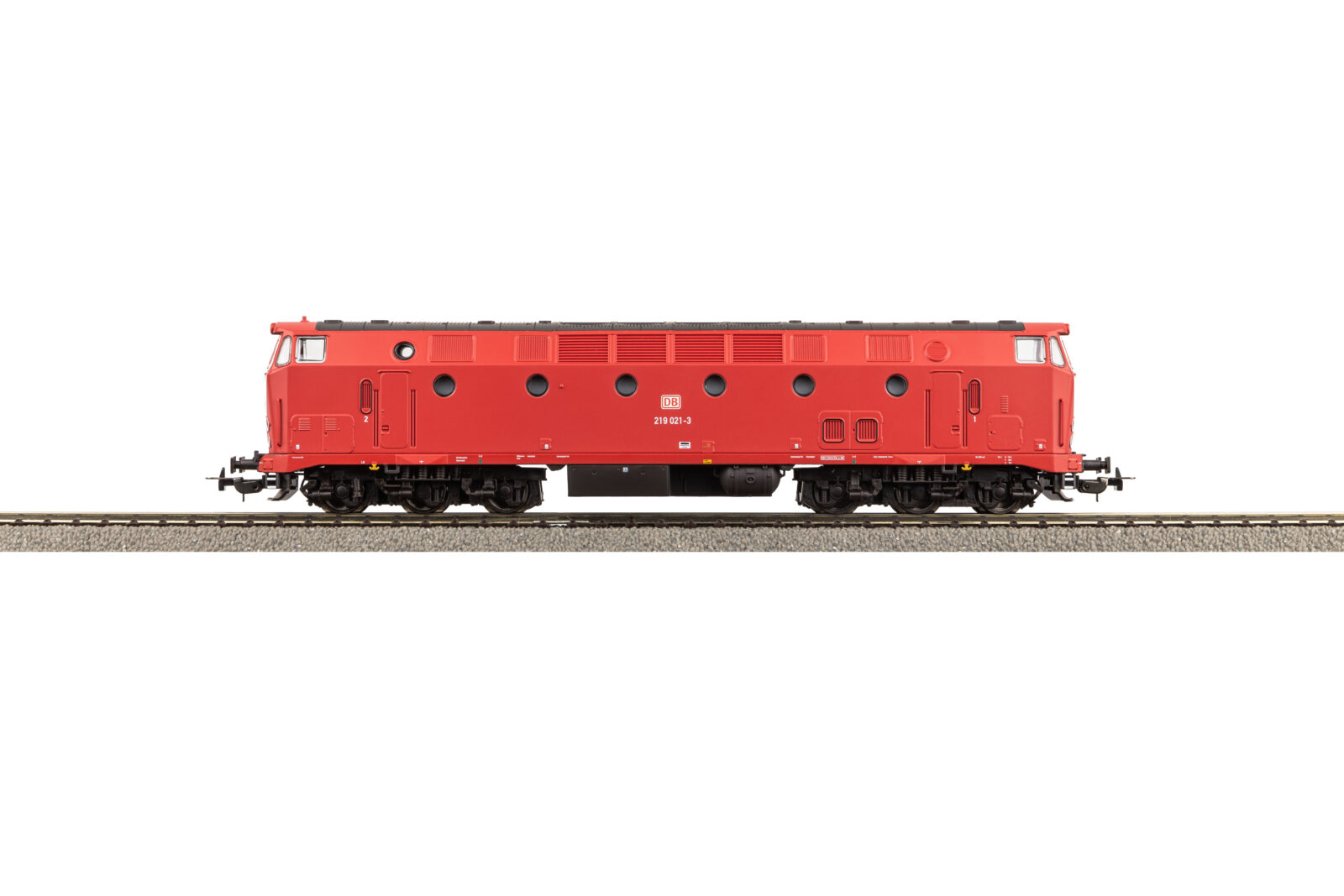 Locomotiva Diesel BR 219 Luce in alto con bavaglino DB AG Epoca V Scala H0 DS Modellismo Locomotiva Diesel BR 219 Luce scala H0