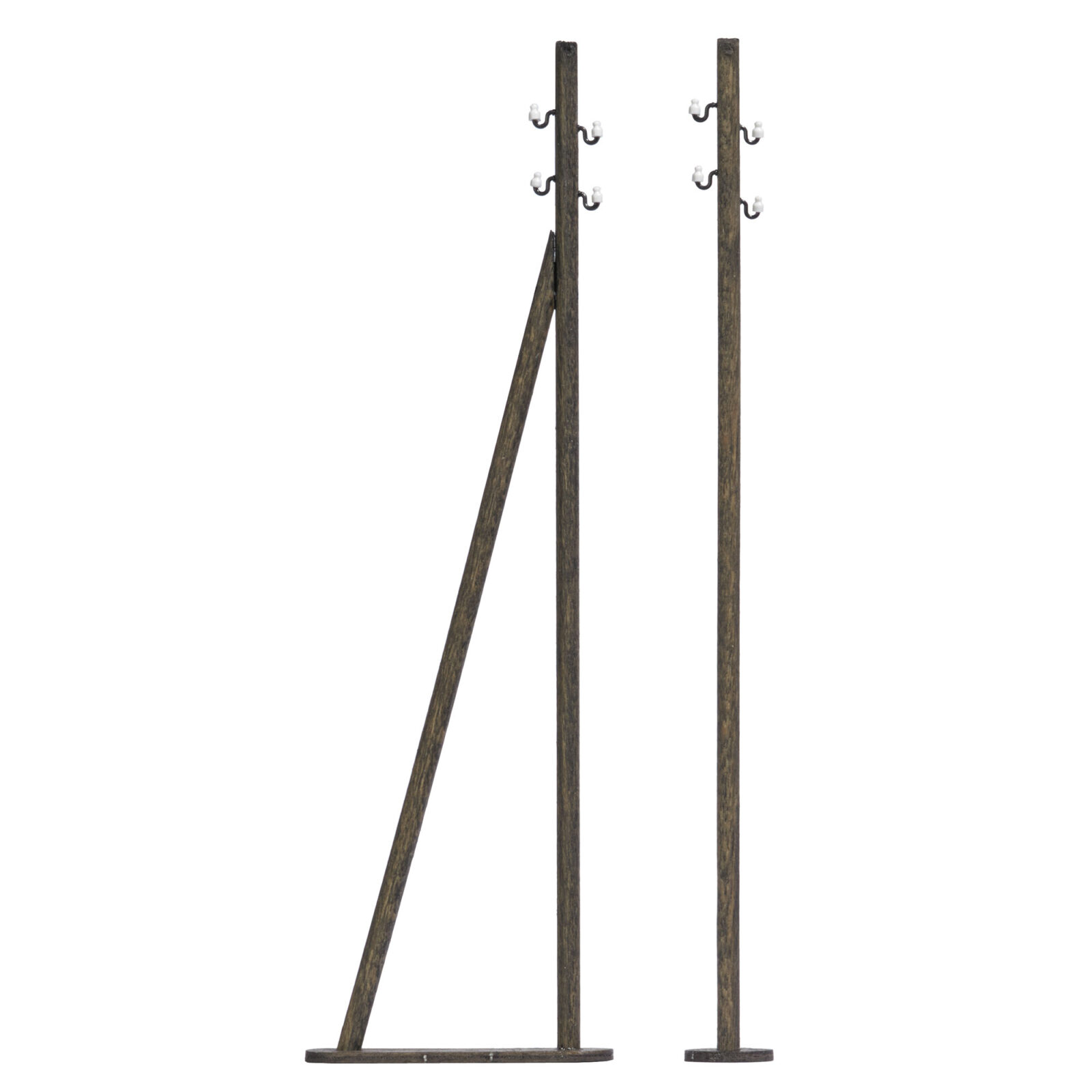 Linea Aerea 2 Pali in Legno Scala TT DS Modellismo Linea Aerea 2 Pali in Legno scala TT Busch