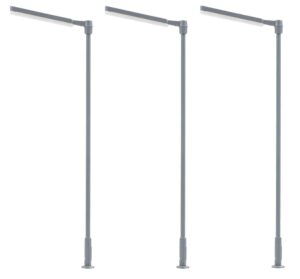 3 Luci a LED trasversali Bianco scala H0
