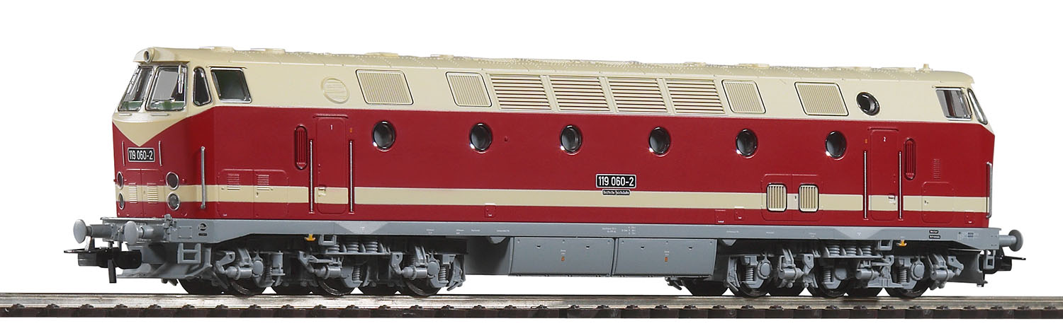 Locomotiva Diesel BR 119 DR Epoca IV, Corrente alternata con decoder digitale Scala H0 DS Modellismo Locomotiva Diesel BR 119 DR Epoca scala H0