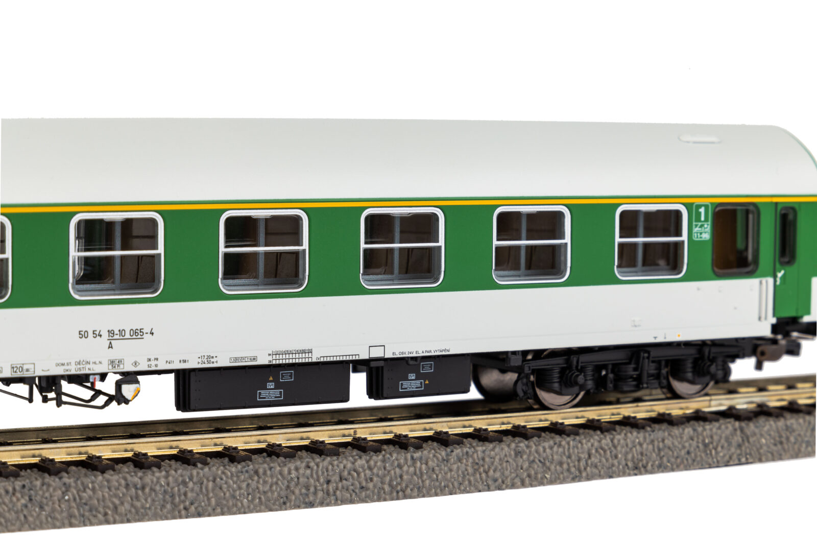 Carrozze Passeggeri Y-Wagen 1^ Classe verde/grigio ÈD Epoca V Scala H0 DS Modellismo Carrozze Passeggeri Y-Wagen 1^ scala H0 - vista 2