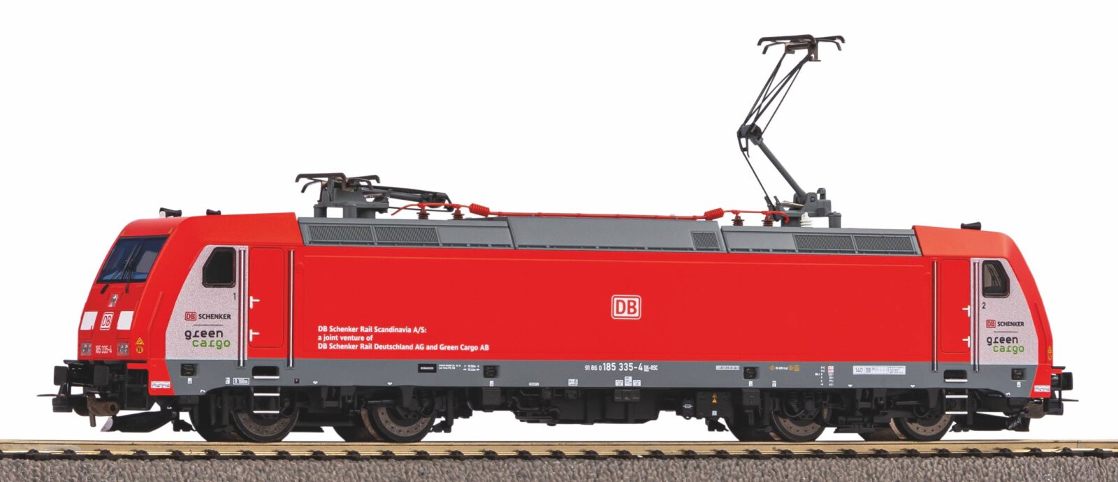Locomotiva elettrica BR 185.2 Green Cargo DB AG Epoca VI Scala H0 DS Modellismo Locomotiva elettrica BR 185.2 Green scala H0