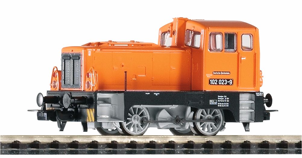 Locomotiva Diesel con sound decoder BR 102 DR Epoca IV, arancione, Corrente alternata con decoder digitale Scala H0 DS Modellismo Locomotiva Diesel sound decoder BR scala H0
