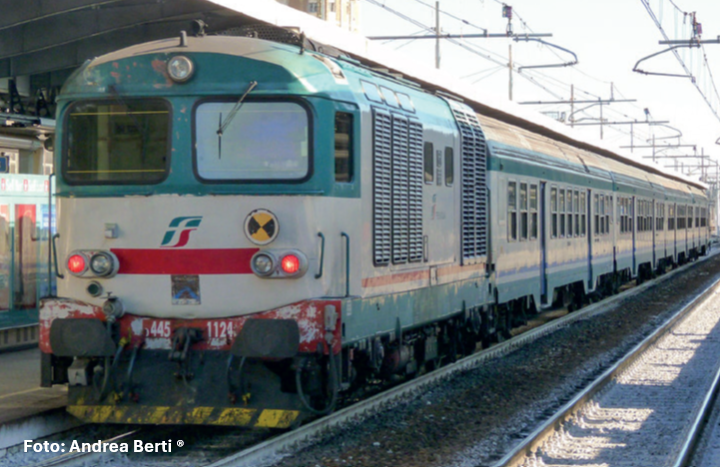 Locomotiva Diesel D.445.1124 3^ serie XMPR FS VI (esclusiva eMMemodels) Scala H0 DS Modellismo Locomotiva Diesel D.445.1124 3^ scala H0