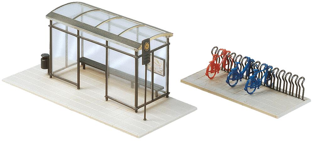 Fermata dell'autobus City Compact Scala N DS Modellismo Fermata dell'autobus City Compact scala N