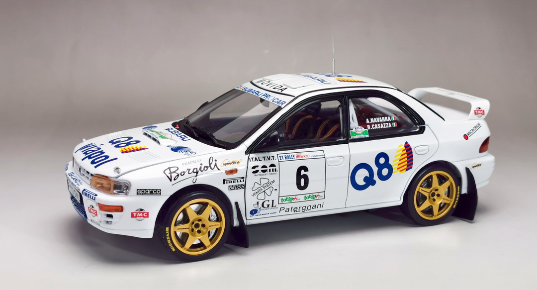 Subaru Impreza 555 - #6 A. Navarra / R.Casazza DS Modellismo Subaru Impreza 555 #6 A. Navarra scala 1:18