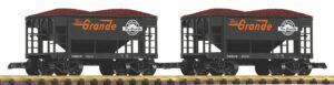 Set di 2 carri merci sfuse D&RGW scala G