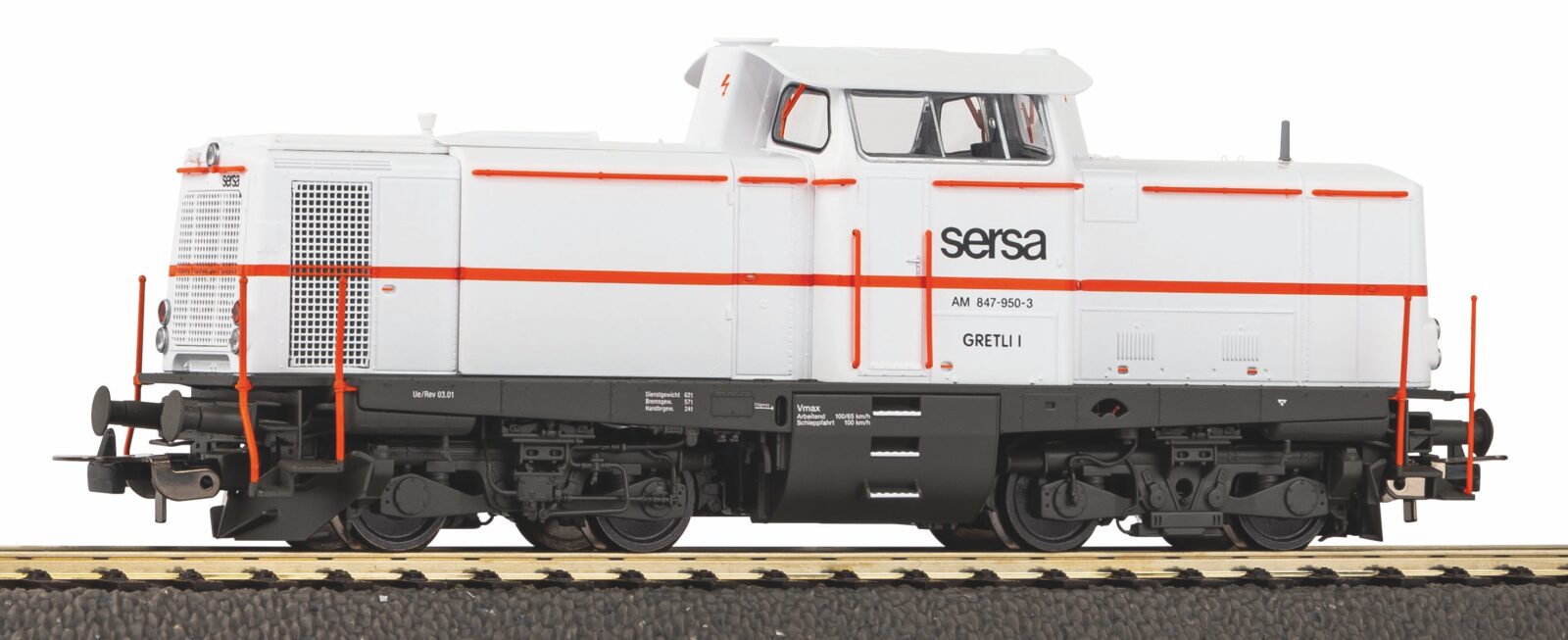 Locomotiva Diesel / Sound Am 847 Sersa Epoca V Versione C.A. Scala H0 DS Modellismo Locomotiva Diesel / Sound Am 847 scala H0