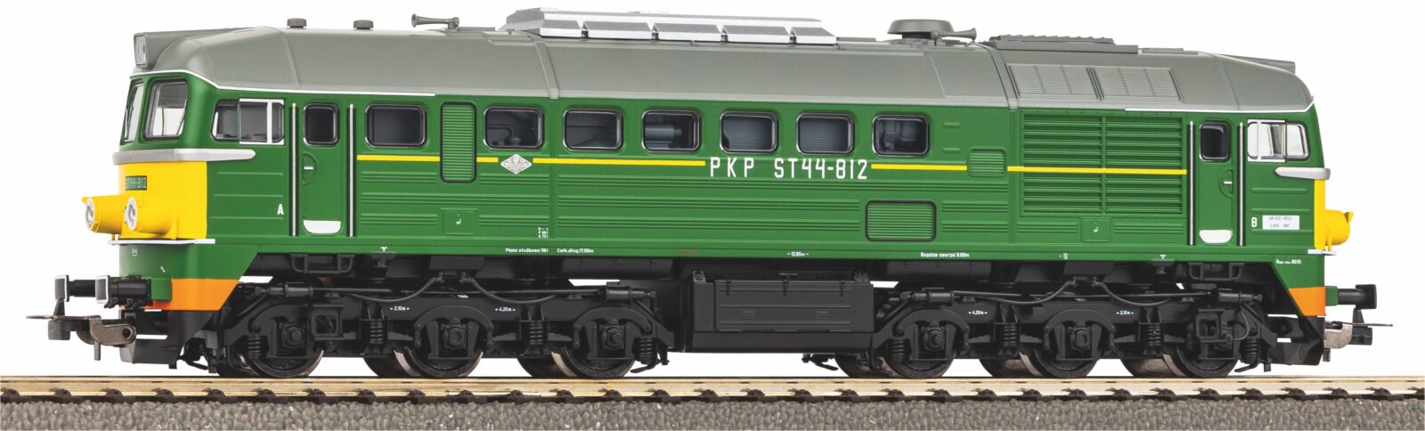 Locomotiva Diesel / Sound ST44 PKP IV, incl. PIKO Sound-Decoder Scala H0 DS Modellismo Locomotiva Diesel / Sound ST44 PKP scala H0