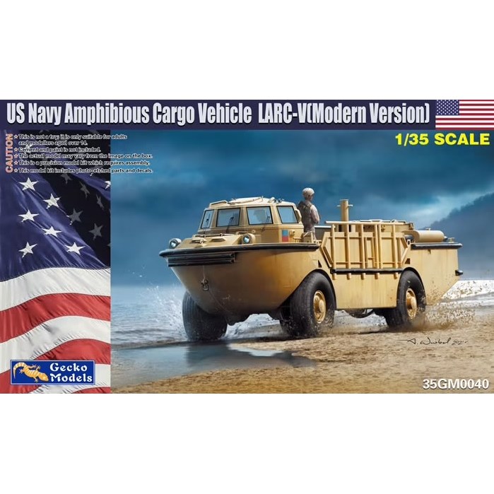 1/35 Modern Usn Larc-v with Training in gomma Raiding Craft DS Modellismo 1/35 Modern Usn Larc-v with Training in gomma Raiding Craft