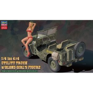 American Utility Truck 1/4 T. 4x4 C/Figurino Kit 1:24