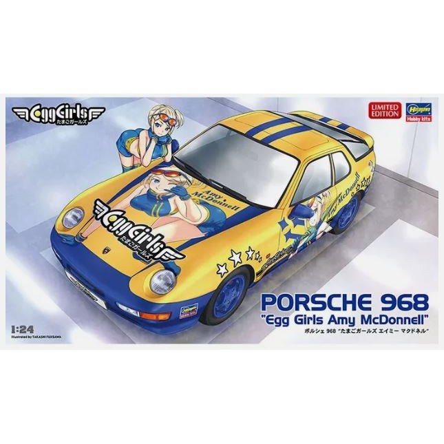 Porsche 968 Egg Girls Ami McDonnell Kit 1:24 DS Modellismo Porsche 968 Egg Girls Ami McDonnell Kit 1:24