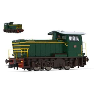FS Locomotiva Diesel Da Manovra Livrea Verde/Giallo Epoca IV 1:87 Scala H0