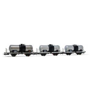 Carri Cisterna FS Set 3 Pezzi 2 Assi Cisterna Grande Epoca IV-V 1:87 Scala H0