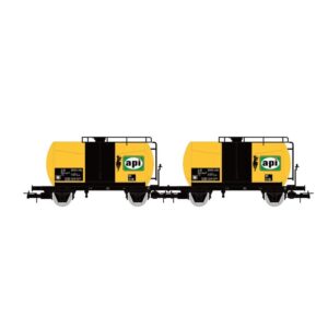 Carro Cisterna FS Set 2 Pezzi 2 Assi Api Epoca IV 1:87 Scala H0