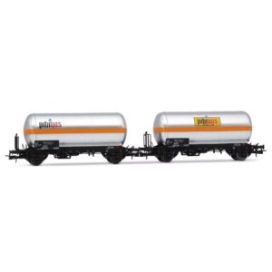 Carri Cisterna Gas FS Set 2 Pezzi 2 Assi Pibigas Epoca IV A 1:87 Scala H0