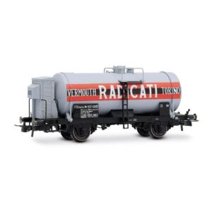Carro Cisterna FS 2 Assi Cisterna Grande Vermouth Radicati Torino Epoca III 1:87 Scala H0