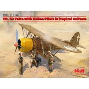 CR.42 Falco with Italian Pilots in Tropical Uniform Kit 1:32