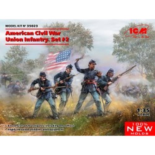 American Civil War Union Infantry Set 2 Kit 1:35 DS Modellismo American Civil War Union Infantry Set 2 Kit 1:35