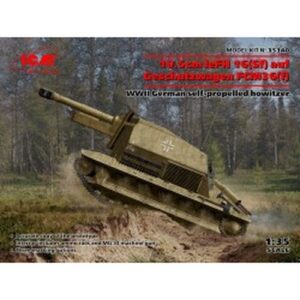 1/35 10.5 cm leFH 16(Sf) auf Geschutzwagen FCM36(f), Wwii German self-propelled howitzer