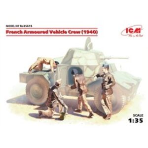 French Armoured Vehicle Crew 1940 4 Figures Kit 1:35