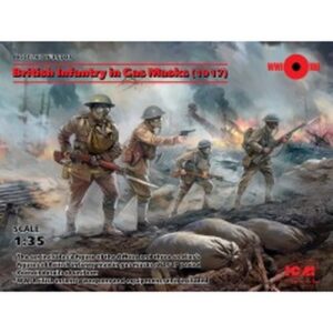 1/35 British Infantry in Gas Masks (1917) (4 figures)