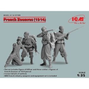 French Zouaves 1914 4 Figures Kit 1:35