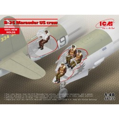 B-26 Marauder US Crew Kit 1:48 DS Modellismo B-26 Marauder US Crew Kit 1:48