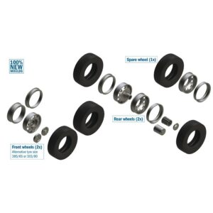 European Tractors Tyres and Rims Kit 1:24