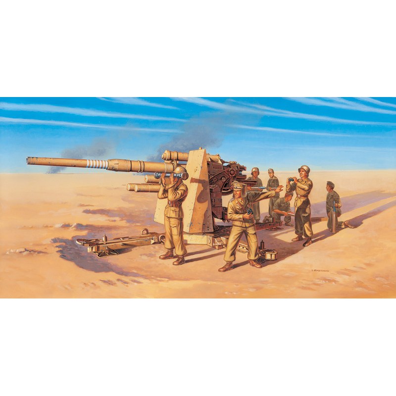 8,8 cm Flak 37 Gun W/Crew Kit 1:72 DS Modellismo 8,8 cm Flak 37 Gun W/Crew Kit 1:72