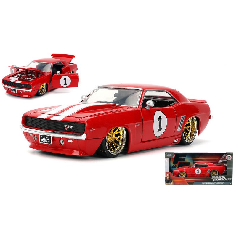 Chevrolet Camaro N.1 Fast & Furious Red/White 1:24 Jada Toys 1:24 DS Modellismo Chevrolet Camaro N.1 Fast & Furious Red/White 1:24 Jada Toys 1:24
