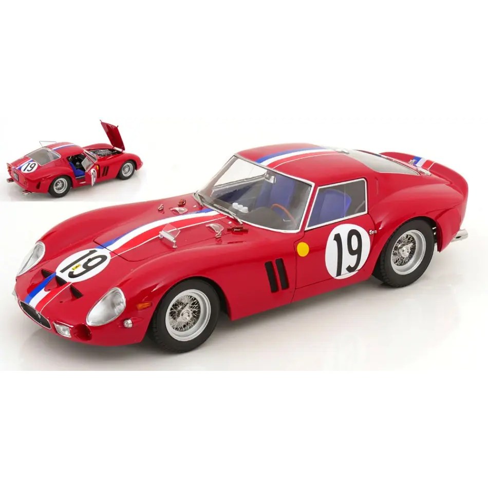 Ferrari 250 GTO N.19 2nd 24 H Le Mans 1962 Noblet-Guichet 1:12 DS Modellismo Ferrari 250 GTO N.19 2nd 24 H Le Mans 1962 Noblet-Guichet 1:12