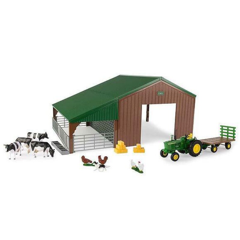 Farm Building Set with John Deere Tractor 1:32 DS Modellismo Farm Building Set with John Deere Tractor 1:32