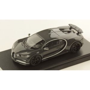 Bugatti Chiron Sport Grey Carbon W/Rafale Met.Silver Frame 1:43