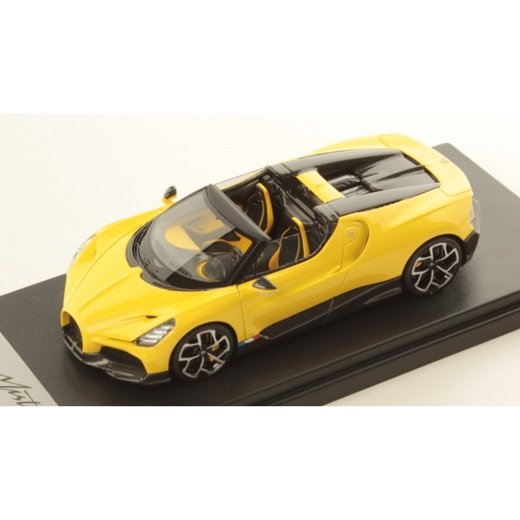 Bugatti W16 Mistral Yellow 1:43 DS Modellismo Bugatti W16 Mistral Yellow 1:43