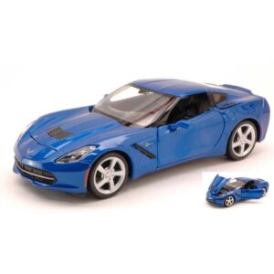 Corvette Stingray 2014 Blue 1:24