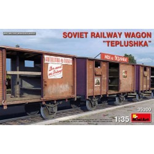 1/35 Soviet Railway Wagon Teplushka DS Modellismo 1/35 Soviet Railway Wagon Teplushka