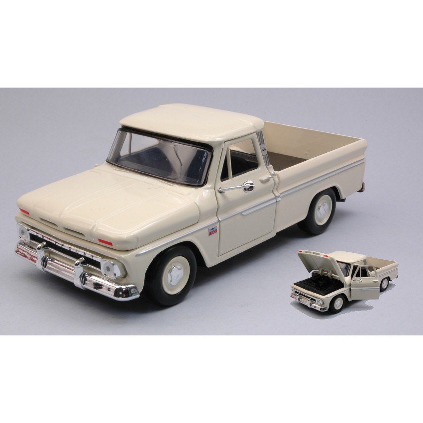 Chevrolet C10 Fletside Pick-Up 1966 Cream 1:24 DS Modellismo Chevrolet C10 Fletside Pick-Up 1966 Cream 1:24