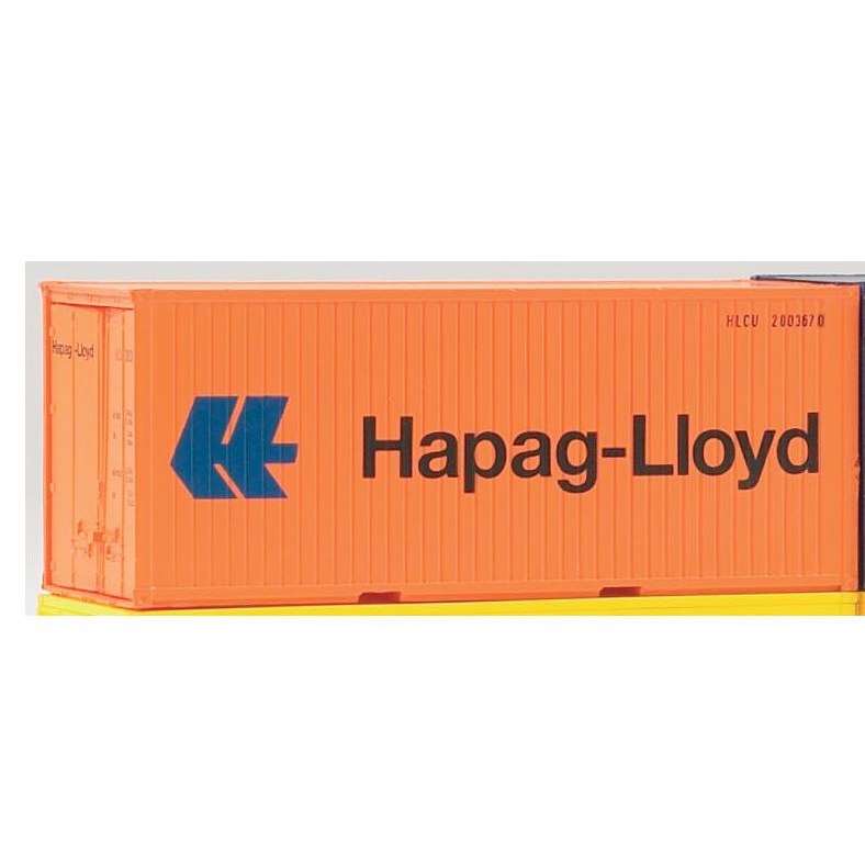 Container 20' “Hapag Lloyd”, 3 pezzi Scala H0 DS Modellismo Container 20' “Hapag Lloyd”, 3 pezzi Scala H0