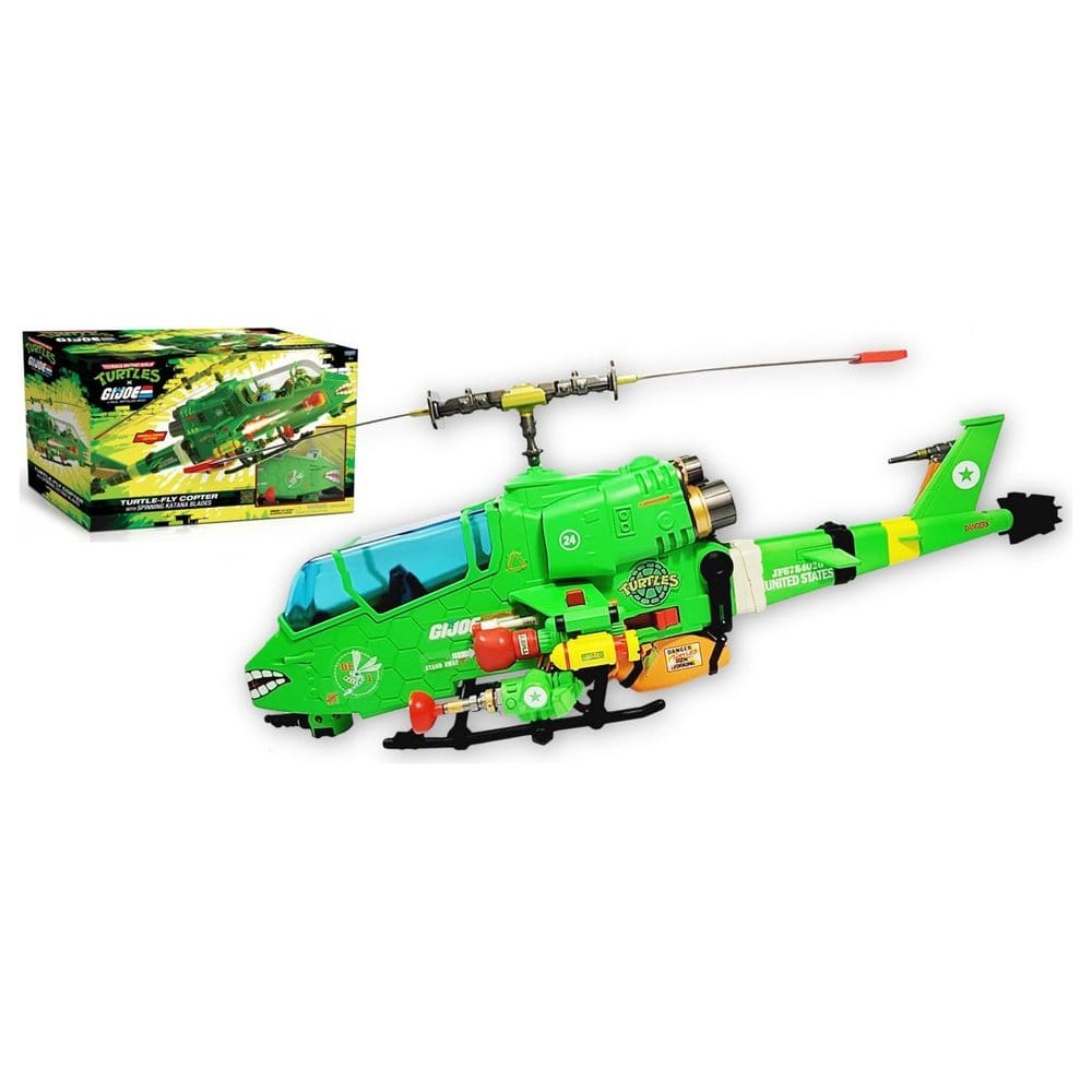 Teenage Mutant Ninja Turtles x G.I. Joe Crossover Classics Vehicle Turtle-Fly Copter - Damaged packaging DS Modellismo Teenage Mutant Ninja Turtles x G.I. Joe Crossover Classics Vehicle Turtle-Fly Copter - Damaged packaging